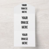 完全にカスタマイズ可能なオールインワンの結婚式招待状 オールインワン招待状 (内側)