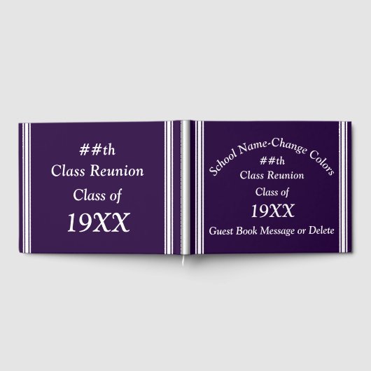 完全にカスタマイズ可能なクラス懇親会ゲストブック、 ゲストブック (全面)