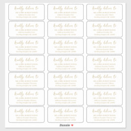 完全にカスタマイズ可能なゲストリストの宛名ラベル シール