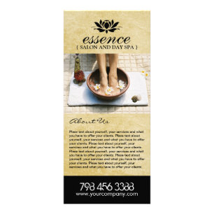 完全にカスタマイズ可能なサロンメニューラックカード ラックカード