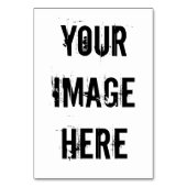 完全にカスタマイズ可能なテーブルカード テーブルナンバー (裏面)