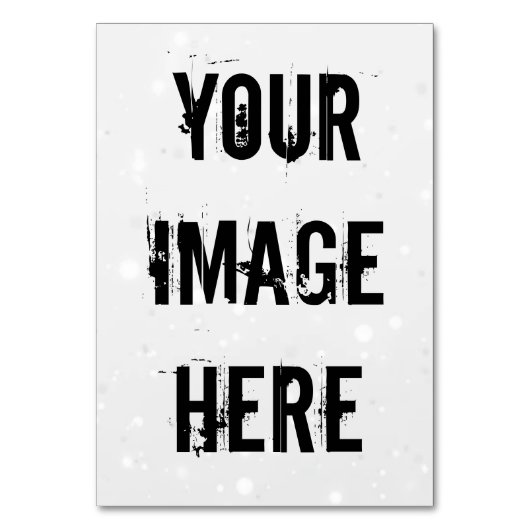 完全にカスタマイズ可能なテーブルカード テーブルナンバー (正面)