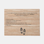 完全にカスタマイズ可能なバルドーのゲートインスパイア3 ドアマット (正面)