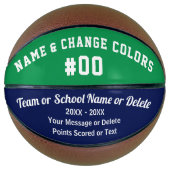 完全にカスタマイズ可能なパーソナライズされたバスケットボール バスケットボール (正面)