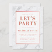 完全にカスタマイズ可能なパーティの招待状 招待状 (正面)