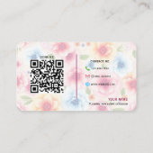 完全にカスタマイズ可能なフローラ 名刺 (裏面)