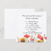 完全にカスタマイズ可能なプログラム/式次序 プログラム (正面/裏面)