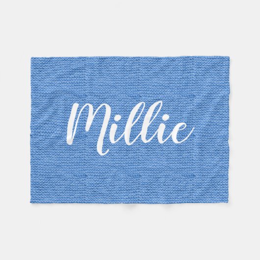 完全にカスタマイズ可能なペット毛布 フリースブランケット (正面(横))