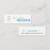 完全にカスタマイズ可能なミニ、3.0インチx 1.0インチ名刺 スキニー名刺 (正面/裏面)