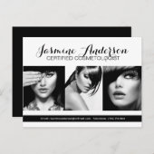 完全にカスタマイズ可能なメイクアップアーティストコンプカード ポストカード (正面/裏面)