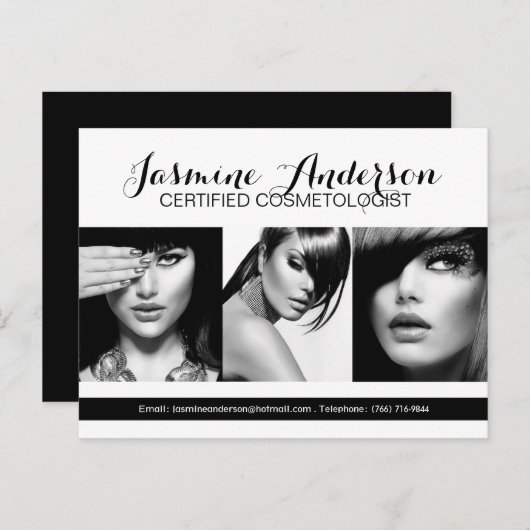 完全にカスタマイズ可能なメイクアップアーティストコンプカード ポストカード (正面/裏面)