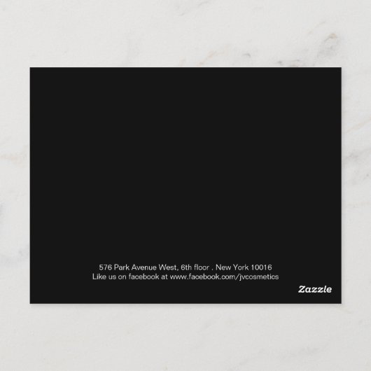 完全にカスタマイズ可能なメイクアップアーティストコンプカード ポストカード (裏面)