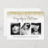 完全にカスタマイズ可能なメイクアップアーティストコンプカード ポストカード (正面/裏面)