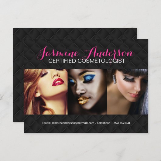 完全にカスタマイズ可能なメイクアップアーティストコンプカード ポストカード (正面/裏面)