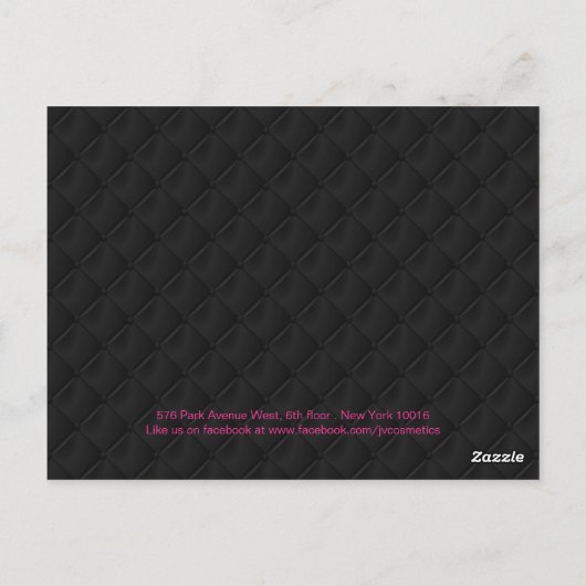 完全にカスタマイズ可能なメイクアップアーティストコンプカード ポストカード (裏面)