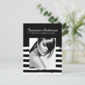 完全にカスタマイズ可能なメイクアップアーティストコンポーネントカード ポストカード (スタンド正面)