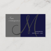完全にカスタマイズ可能なモノグラム名刺 名刺 (裏面)