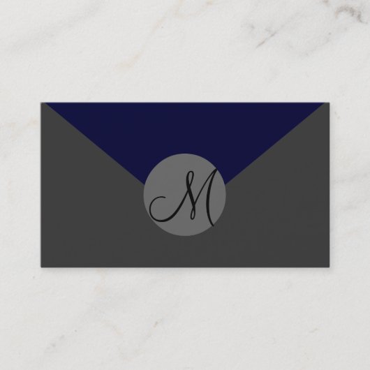 完全にカスタマイズ可能なモノグラム名刺 名刺 (正面)
