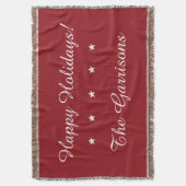 完全にカスタマイズ可能な休日のスロー毛布 スローブランケット (正面縦)