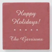 完全にカスタマイズ可能な休日の石造りのコースター ストーンコースター (正面)