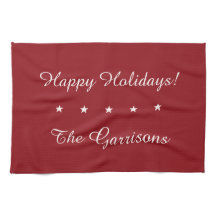 完全にカスタマイズ可能な休日ハンドタオル