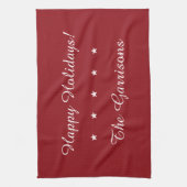 完全にカスタマイズ可能な休日ハンドタオル キッチンタオル (縦)