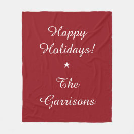 完全にカスタマイズ可能な休日フリースブランケット フリースブランケット
