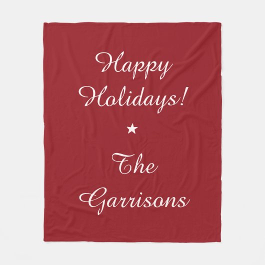 完全にカスタマイズ可能な休日フリースブランケット フリースブランケット (正面)