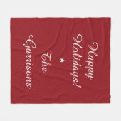 完全にカスタマイズ可能な休日フリースブランケット フリースブランケット (正面(横))