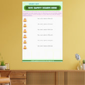 完全にカスタマイズ可能な建築サイト安全板 キャンバスプリント (インサイチュ (リビング))