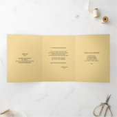 完全にカスタマイズ可能な池と詩的な詩 三つ折りクリスマスカード (内部)