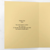 完全にカスタマイズ可能な池と詩的な詩 三つ折りクリスマスカード (内部最初)