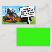完全にカスタマイズ可能な芝生サービス名刺 名刺 (正面/裏面)
