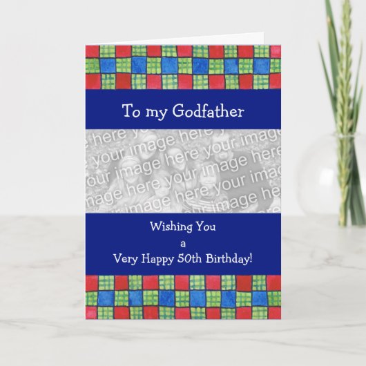 完全にカスタマイズ可能な誕生日フォトカード カード (正面)