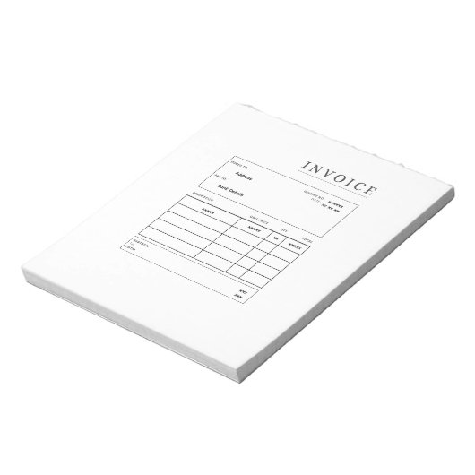 完全にカスタマイズ可能な請求書ノートパッド ノートパッド (回転)
