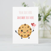 完全にカスタマイズ可能な高い垂直クッキー先生Th サンキューカード (スタンド正面)