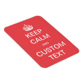 完全にカスタマイズ可能な「Keep Calm and Customize Me」 マグネット (右側)