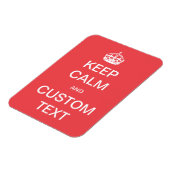 完全にカスタマイズ可能な「Keep Calm and Customize Me」 マグネット (左側)