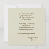 完全にカスタマイズ可能なBohoフローラリース カード (裏面)