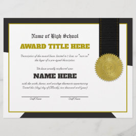 完全にカスタマイズ可能なSPORTS賞の証明書 レターヘッド