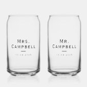 完全にカスタマイズ結婚可能 ガラス缶 (正面)