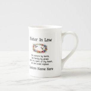 完全にカスタム義理の姉妹のいとこ等Bestie Mug ボーンチャイナマグカップ
