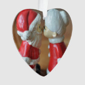 完全にキスをするカスタマイズ可能な文字を持つ条項 オーナメント (正面)