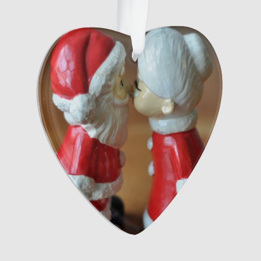 完全にキスをするカスタマイズ可能な文字を持つ条項 オーナメント (正面)