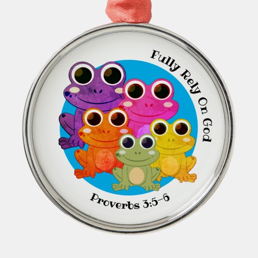 完全にクリスチャン神に頼る メタルオーナメント (正面)