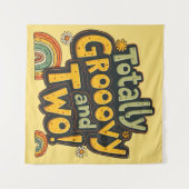 完全にグルーヴィーで2歳の誕生日 タペストリー (正面(横))