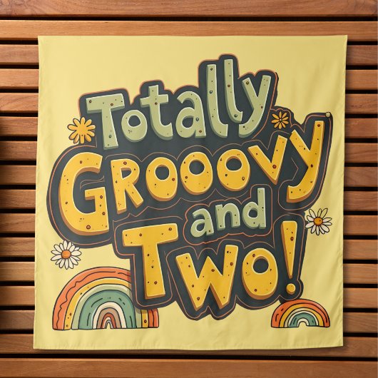 完全にグルーヴィーで2歳の誕生日 タペストリー