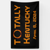 完全にケンタッキー2024年太陽のEclipse 横断幕 (縦)