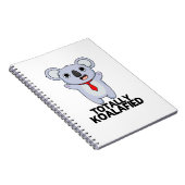 完全にコアラ化した面白いコアラ熊のジョーク ノートブック (右側)