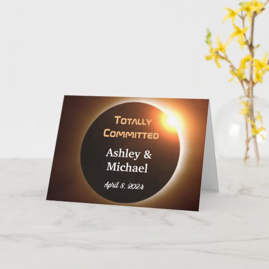 完全にコミットされたEclipseテーマ結婚の カード (黄色い花)